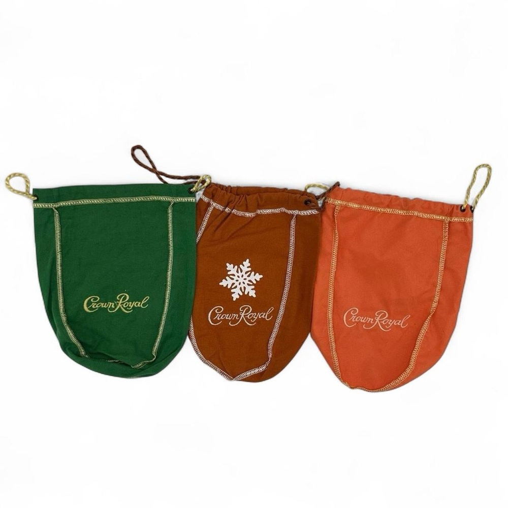 Bundle of Small Crown Royal Bags Drawstring
